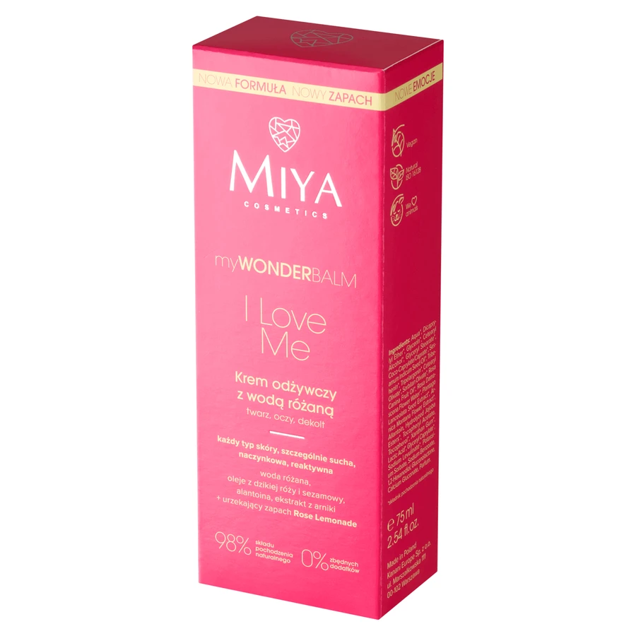 Miya Cosmetics myWONDERBALM I Love Me Rose Water Replenishing Cream, 75 мл: цены и характеристики