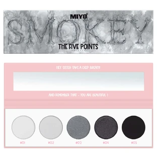 Палетка теней для век Miyo The Five Points Palette Smokey, 6,5 г