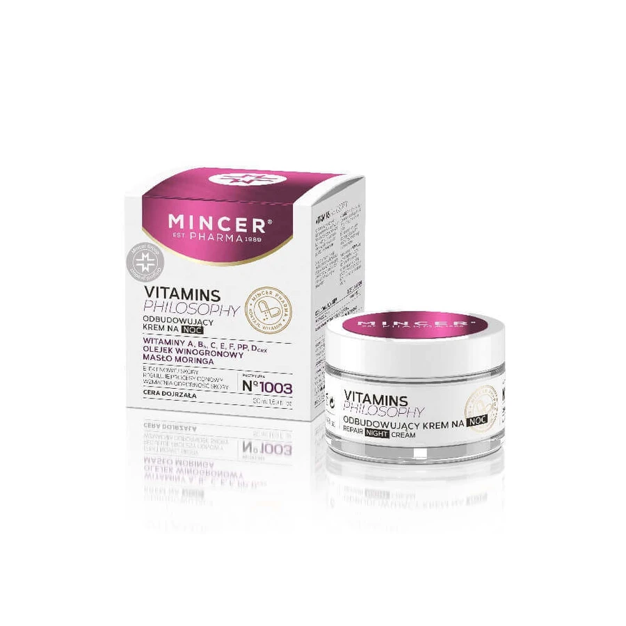 Mincer Pharma Vitamins Philosophy відновлюючий нічний крем № 1003, 50 мл: ціни та характеристики