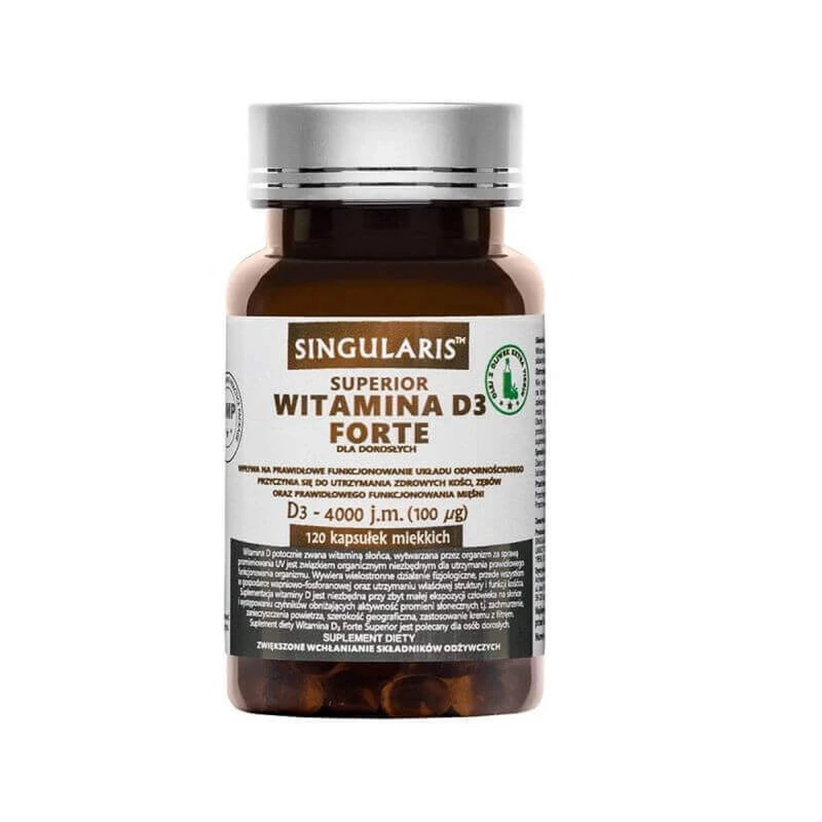 Singularis Superior Vitamin D3 Forte 4000IU 120 капсул: цены и характеристики