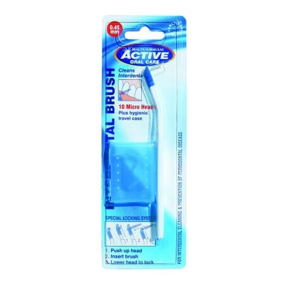 Щітка Active Interdental 1 шт + 10 головок 0,45 мм мікро: ціни та характеристики