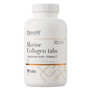 Морской коллаген + Гиалуроновая кислота + Витамин С OstroVit Marine Collagen + Hyaluronic Acid + Vitamin C, 90 таблеток