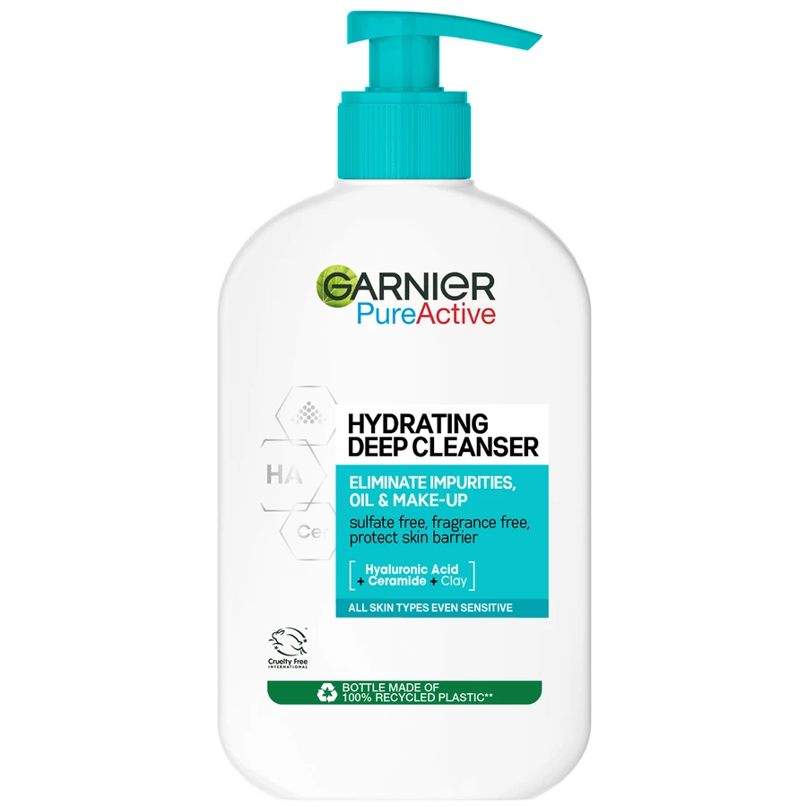 Емульсія для очищення обличчя Garnier Pure Active зволожуюча, 250 мл: ціни та характеристики