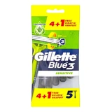 Одноразовые бритвы Gillette Blue3 Sensitive, 5 шт.