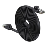 Мережевий плоский кабель Baseus Speed ​​​​Six RJ45 1000Mbps 15m чорний (WKJS000301)