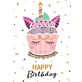 Открытка KW Cake Unicorn