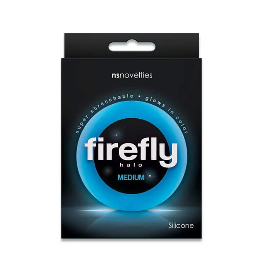 NS Novelties Firefly Halo Medium Glow in the Dark Cock Ring Blue: ціни та характеристики