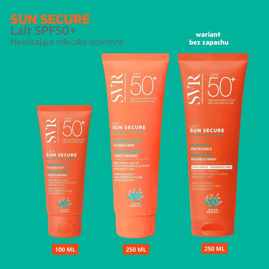 SVR, Sun Secure Lait, Biodegradable Moisturizing Protective Milk SPF 50+, 250 мл: ціни та характеристики