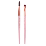 Щітка для контуру брів Donegal Mineral Pink + Щітка для брів і вій