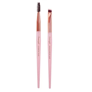 Кисть для контурирования бровей Donegal Mineral Pink + Кисть для бровей и ресниц