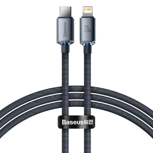 Baseus CAJY000201 Lightning - USB-C PD QC кабель 20W 480Mb/s 1.2m - чорний