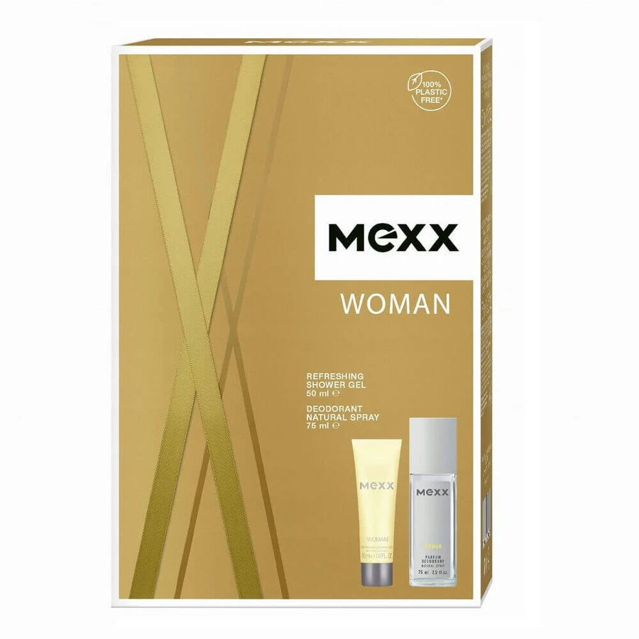 Натуральний спрей-дезодорант Mexx Woman, 75 мл + гель для душу, 50 мл: ціни та характеристики