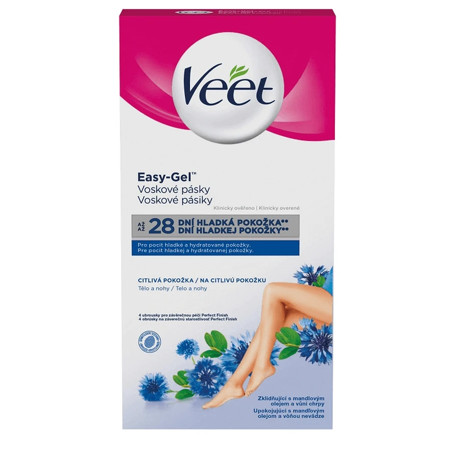 Смужки для епіляції для чутливої шкіри, 12 шт. 2 тканини, Veet: ціни та характеристики