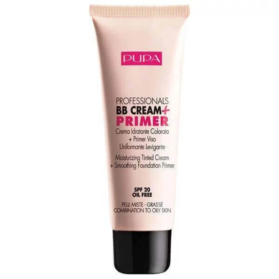 Pupa Milano SPF20 BB-крем + база для комбинированной и жирной кожи, оттенок 001 Nude, 50 мл: цены и характеристики