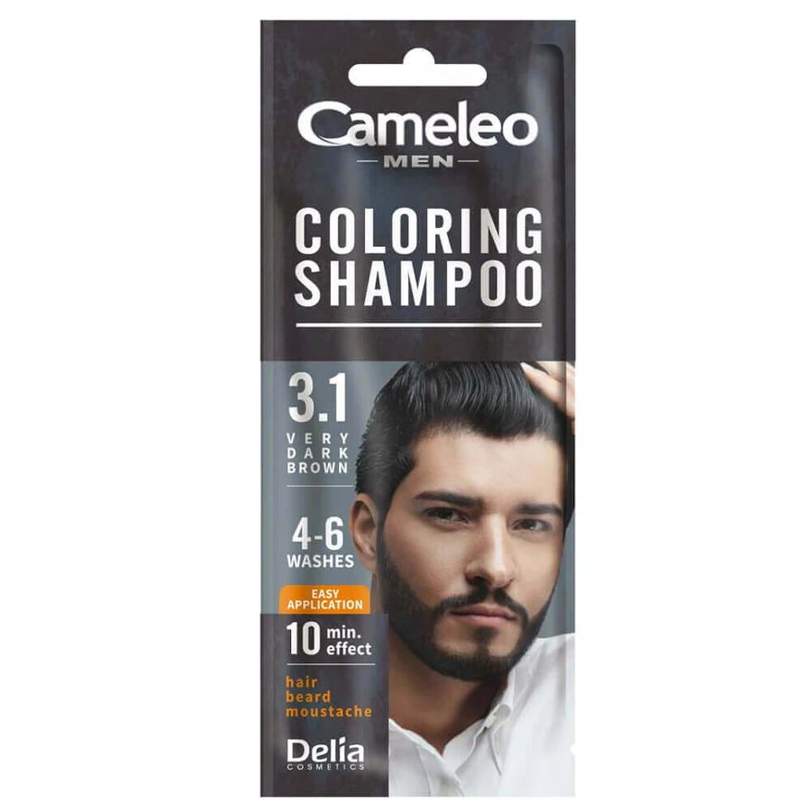 Cameleo Men Coloring Shampoo 3.1 Very Dark Brown, 15 мл: ціни та характеристики