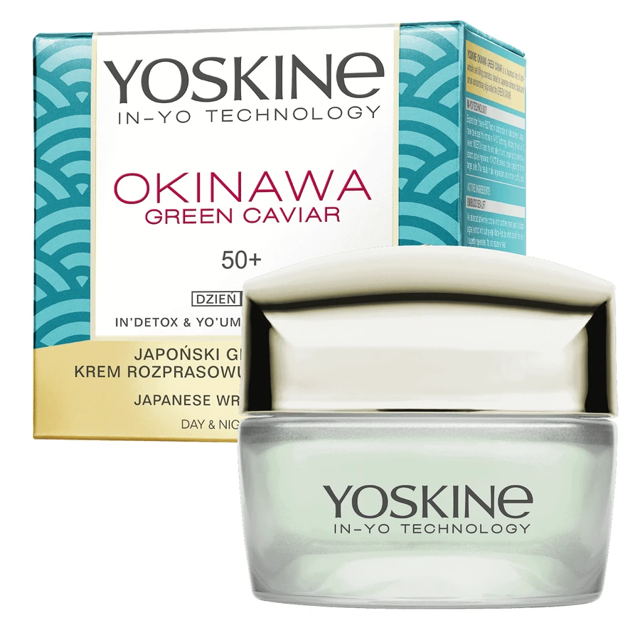 Денний і нічний крем для обличчя Yoskine Okinawa Green Caviar 50+, 50 мл: ціни та характеристики