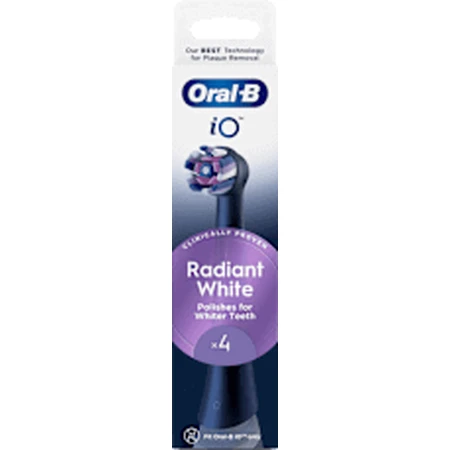 Oral-B iO Radiant White Black iO Radiant White Black Запасні насадки для щіток круглі, 4 шт.: ціни та характеристики
