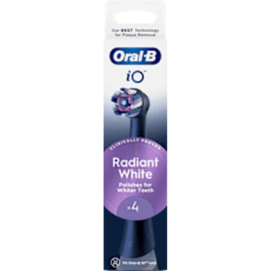 Oral-B iO Radiant White Black iO Radiant White Black Запасні насадки для щіток круглі, 4 шт.: ціни та характеристики