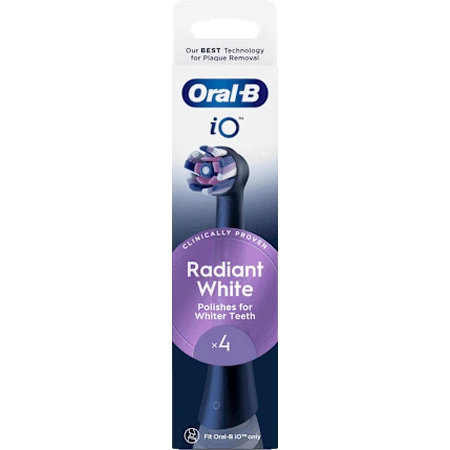 Oral-B iO Radiant White Black iO Radiant White Black Запасні насадки для щіток круглі, 4 шт.: ціни та характеристики