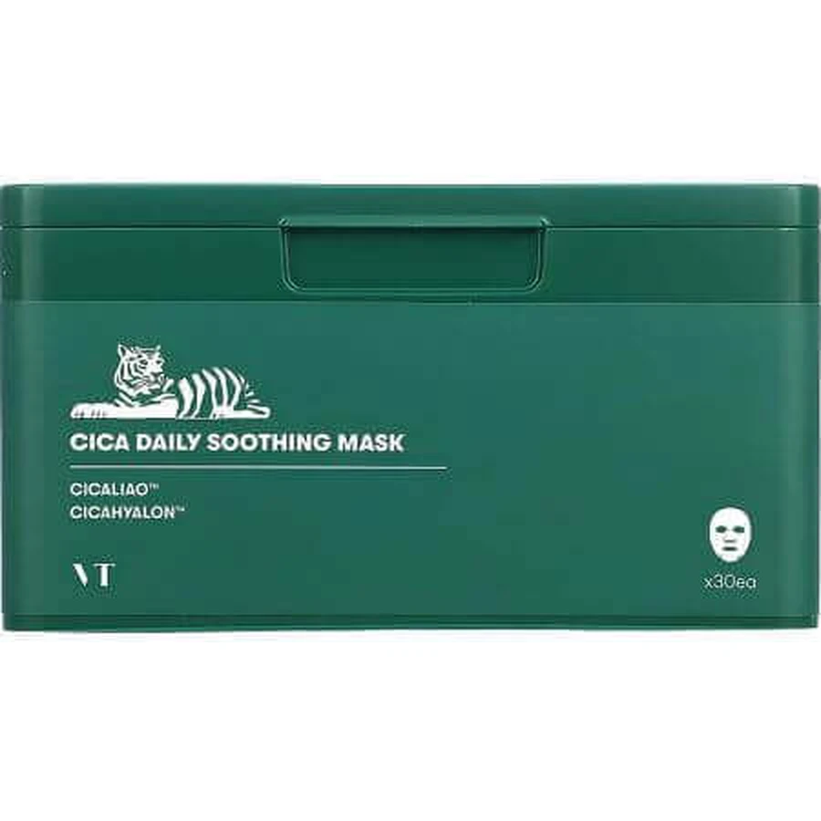 Маски для лица Cica Daily Soothing, 30 штук, VT Cosmetics: цены и характеристики