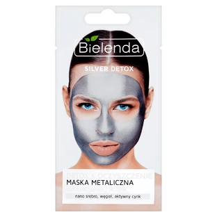 Bielenda Silver Detox Metallic Очищающая маска для комбинированной и жирной кожи, 8 г
