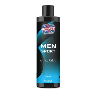 Ronney Men Sport 2-в-1 шампунь и гель для душа для мужчин, 300 мл