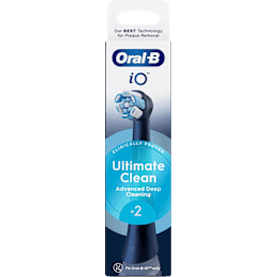 Запасні щітки Oral-B IO Ultimate Clean IO Ultimate Clean Black, 2 шт.: ціни та характеристики