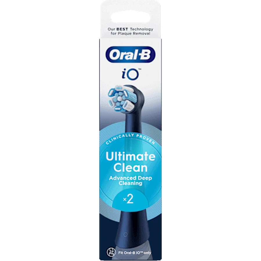 Запасні щітки Oral-B IO Ultimate Clean IO Ultimate Clean Black, 2 шт.: ціни та характеристики