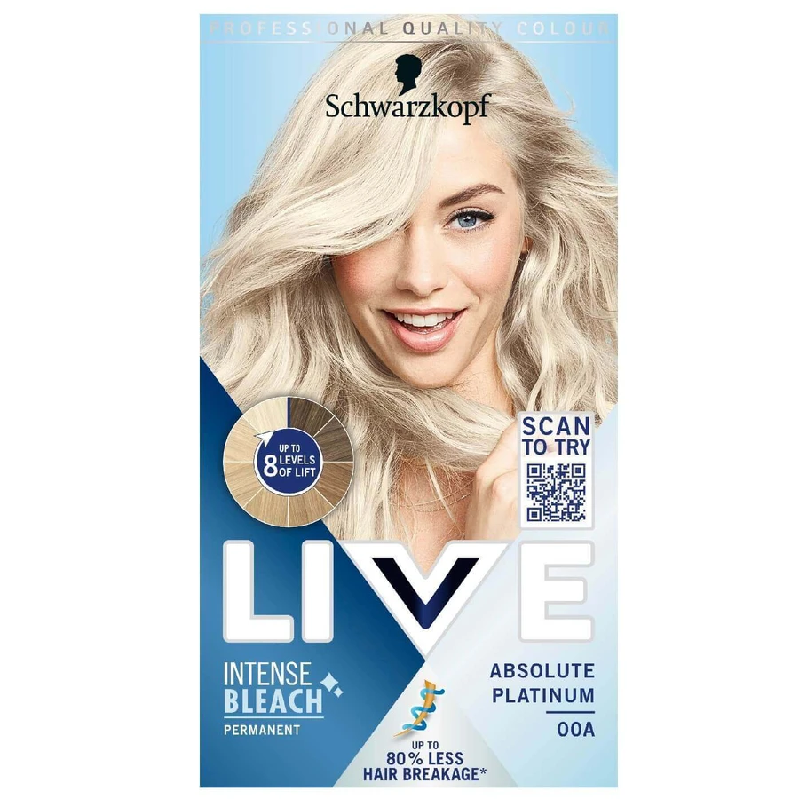 Освітлювач для волосся Schwarzkopf Live Intense Bleach 00A Absolute Platinum: ціни та характеристики