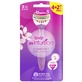 Гибкая бритва с 3 лезвиями и ручкой Xtreme 3 My Intuition Comfort, Cherry Blossom, 4 + 2 шт, Wilkinson