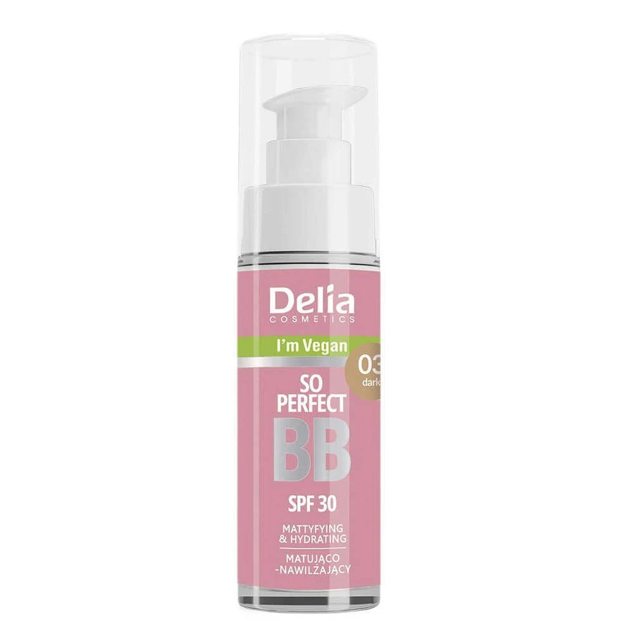 Delia So Perfect Vegan BB cream cu SPF30 03 Dark, 30 мл: цены и характеристики