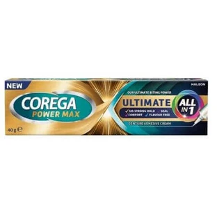 Corega Ultimate All in 1 клейкий крем для зубных протезов, 40 г, Corega