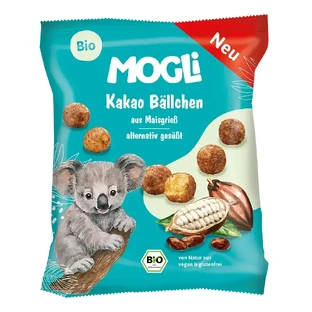 Расширенные органические кукурузные шарики, какао, 30 г, Mogli