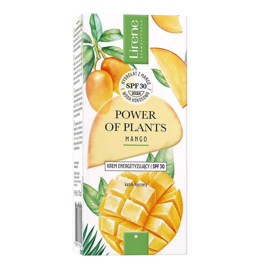 Lirene Power of Plants Енергійний крем SPF30 Mango, 50 мл: ціни та характеристики