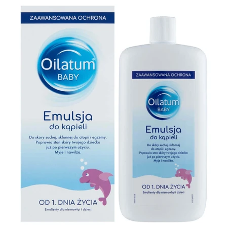 Емульсія для купання Oilatum Baby з першого дня життя, 500 мл: ціни та характеристики