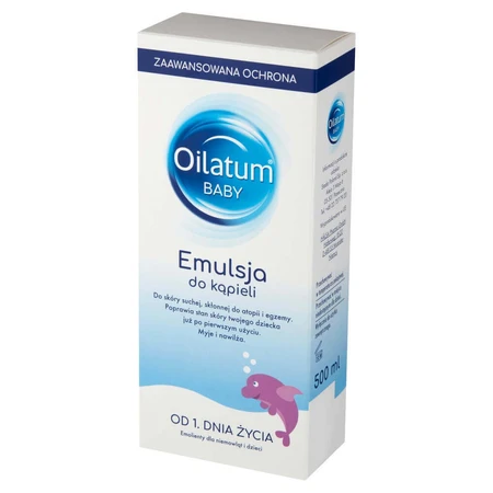 Емульсія для купання Oilatum Baby з першого дня життя, 500 мл: ціни та характеристики