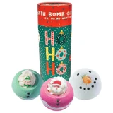 Bomb Cosmetics Ho Ho Ho Bath Bomb Gift Tube, 3 шт.