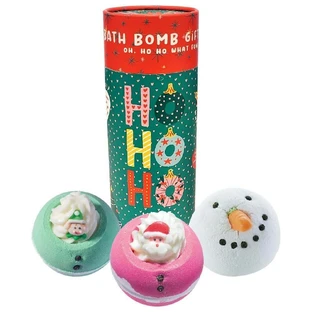 Bomb Cosmetics Ho Ho Ho Bath Bomb Gift Tube, 3 шт.