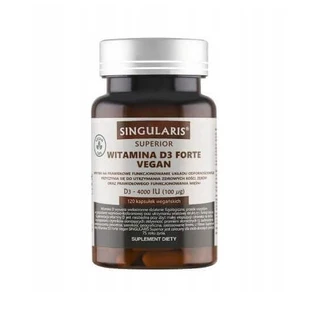 Singularis Superior Vitamin D3 Forte 4000 UI Vegan, 120 капсул