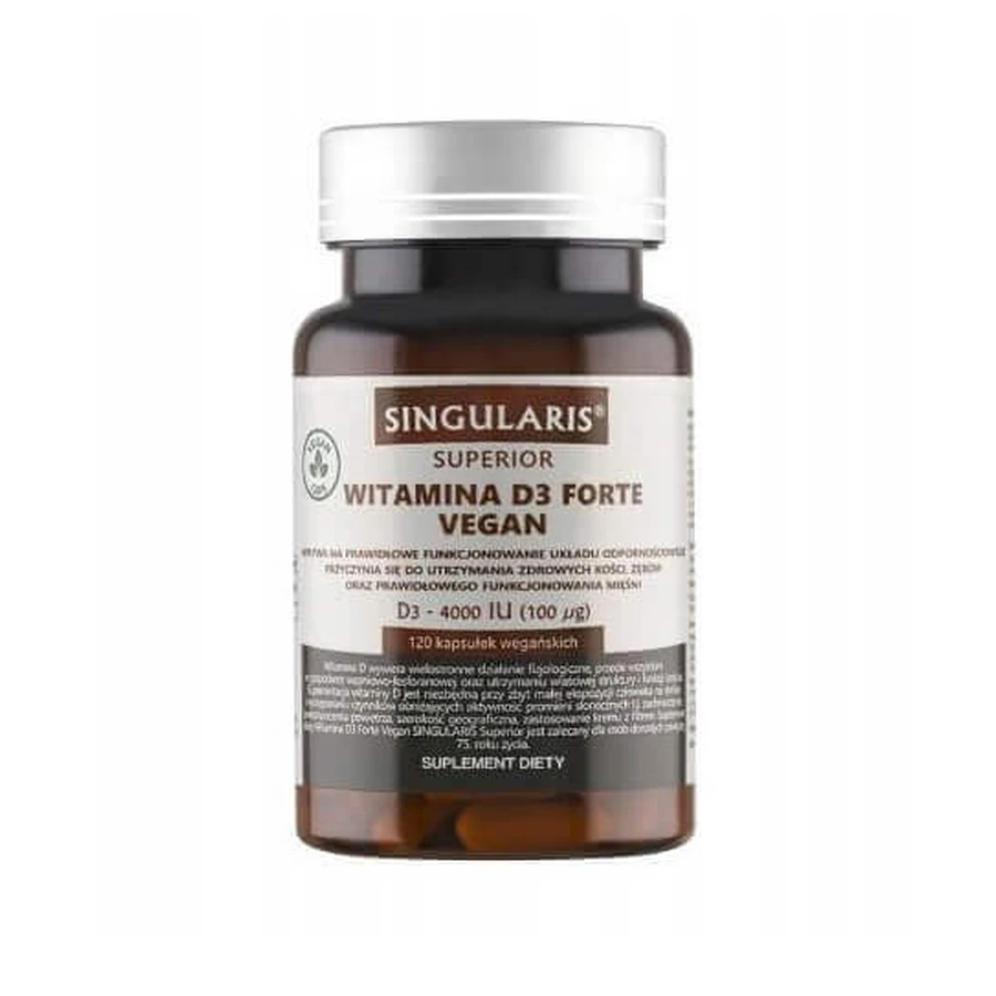 Singularis Superior Vitamin D3 Forte 4000 UI Vegan, 120 капсул: цены и характеристики