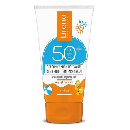 Lirene, Захисний крем для обличчя для дітей SPF 50+, 50 мл: ціни та характеристики