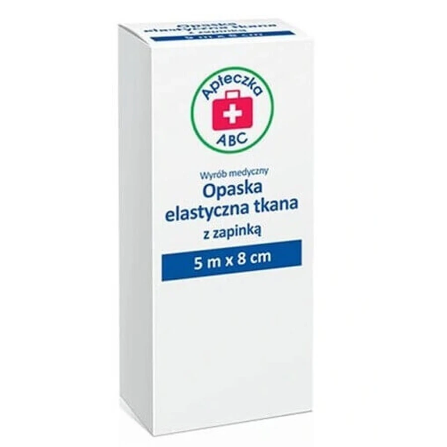 Плетеная эластичная лента ABC First Aid Kit, 5 м х 8 см + 1 застежка, 1 шт.: цены и характеристики