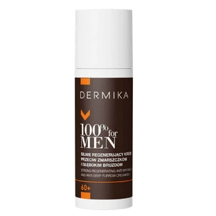 Dermika 100% for Men Интенсивно восстанавливающий крем против морщин и глубоких морщин 60+, 50 мл