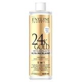 Eveline Cosmetics 24K Gold омолоджуючий міцелярний флюїд 5 в 1, 400 мл