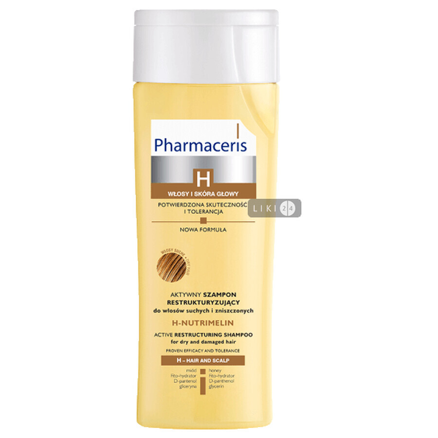 Шампунь Pharmaceris H-Nutrimelin Активно восстанавливающий для сухих волос, 250 мл: цены и характеристики