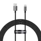 Кабель Baseus Superior Series USB-A / USB-C 100 Вт для Huawei / Honor 1,5 м - чорний