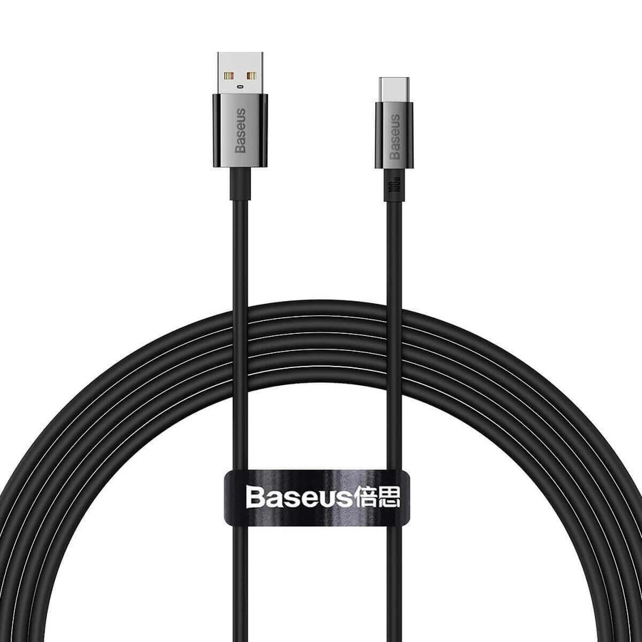 Кабель Baseus Superior Series USB-A / USB-C 100 Вт для Huawei / Honor 1,5 м - чорний: ціни та характеристики
