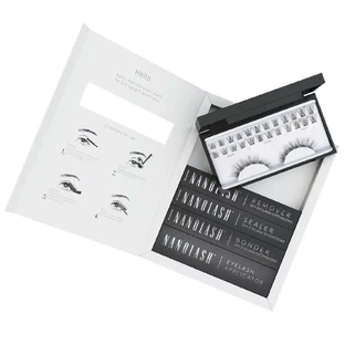 Nanolash DIY Extensions Starter Kit False Eyelashes Set 10.12.14mm Classy 36 шт. + Eyelash Bonder, 5 мл + Eyelash Sealer, 5 мл + Аплікатор для вій, 1 шт. + Eyelash Remover, 5 мл