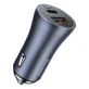 Автомобильное зарядное устройство Baseus Golden Contactor Pro Fast USB Type C / USB 40 Вт Power Delivery 3.0 Quick Charge 4 + SCP FCP AFC Gray (CCJD-0G)