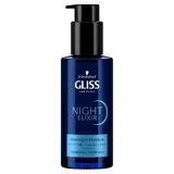 Нічний зволожуючий засіб для нормального та сухого волосся Gliss Moisturizing, 100 мл
